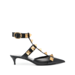 Scarpin Spike Salto Baixo Branco